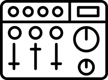 Karıştırıcı, Basit Vektör İllüstrasyon Simgesi