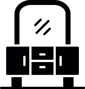 Mobilya ev içi simgesi Taslak biçiminde