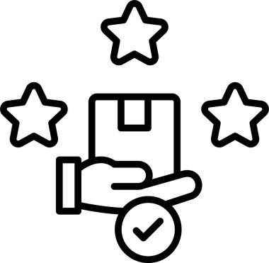 Reyting. Web simgesi basit illüstrasyon