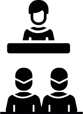 İş ve finans simgesinin vektör illüstrasyonu