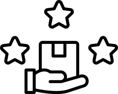 yıldız ödül ikonu vektör özeti çizimi