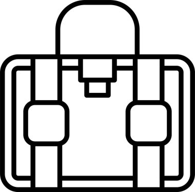 Çanta, Basit Vektör İllüstrasyon Simgesi