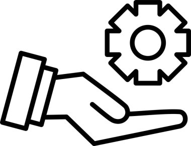 Ayarlama, Basit Vektör İllüstrasyon Simgesi