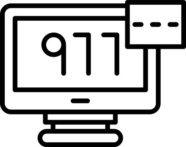 Polis aradı. Web basit illüstrasyonu