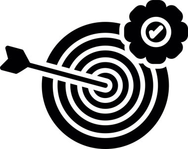 Hedefin Basit Vektör Simgesi