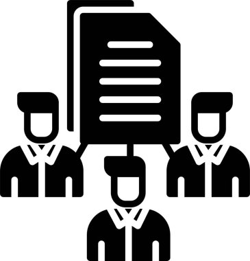 iş insanları simgesi, vektör illüstrasyonu