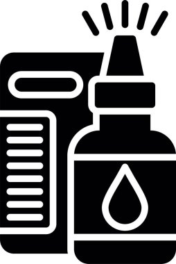 Her Kullanım İçin Burun Spresi, Vektör Simgesi