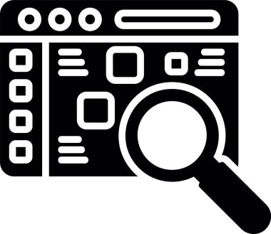 Herhangi bir kullanım için Veri Araması, Vektör Simgesi