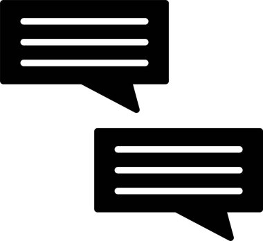 Sohbet simgesi vektör illüstrasyonu