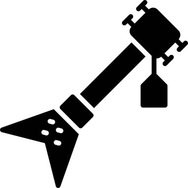 Elektro Gitar, Vektör Simgesi Her Kullanım İçin