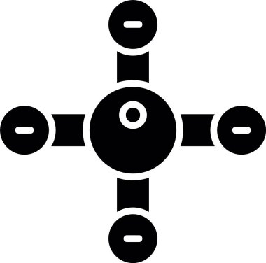 Molekül, Vektör Simgesi Her Kullanım İçin