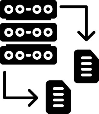 sunucu veri teknolojisi simgesi