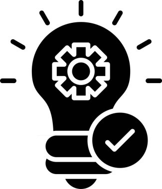 vektör biçiminde ışık fikir simgesi