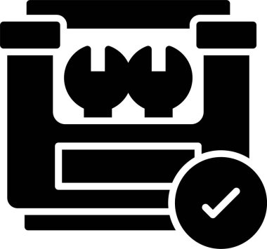 Onay listesi simgesini, basit tarzı