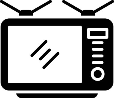 Televizyon, Vektör Simgesi Her Kullanım İçin