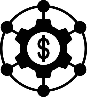 Para için. Web simgesi basit illüstrasyon