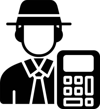 Muhasebeci, Vektör Simgesi Her Kullanım İçin