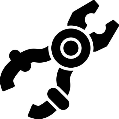 Taslak biçimli robot kol simgesi