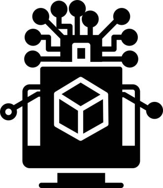 veri merkezi konsept simgesi, vektör illüstrasyonu