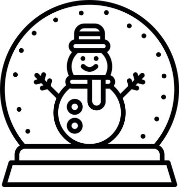 Kar Küresi, Vektör Simgesi Her Kullanım İçin