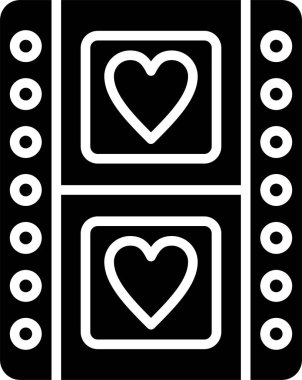 Kalp. Web simgesi basit illüstrasyon