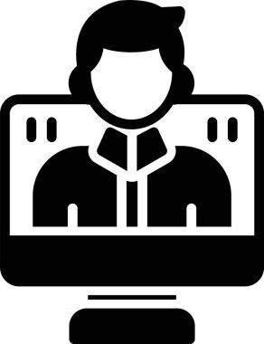 Video seslenmek kutsal kişilerin resmi, vektör çizim