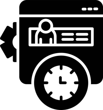 Teslimat Servisi glif simgesini