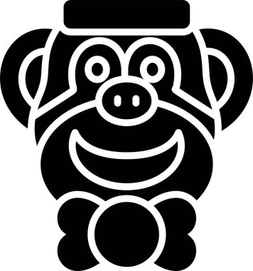 Her Kullanım İçin Bebek Maymun, Vektör Simgesi
