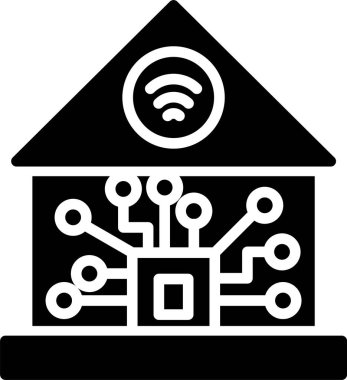 Kablosuz ağ simgesi. Web için kablosuz ağ vektör simgelerinin basit çizimi