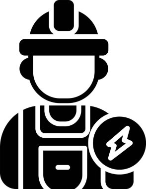 Elektrikçi, Vektör Simgesi Her Kullanım İçin