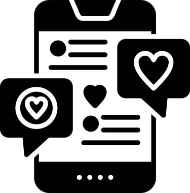 ileti ikonu vektör illüstrasyonu