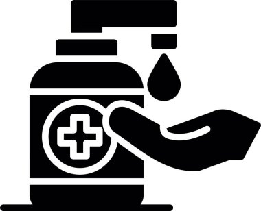 Dezenfektan, Vektör Simgesi Her Kullanım İçin