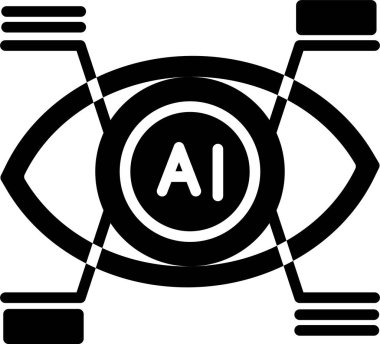 Yapay zeka robot simgesi