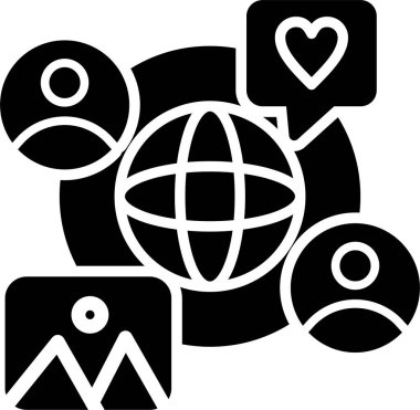 İnternet ağ iletişim simgesi