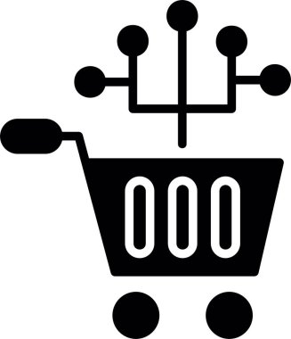 Alışveriş Arabası, Vektör Simgesi Her Kullanım İçin