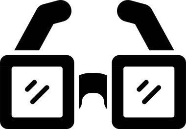 3d Gözlük, Vektör Simgesi Her Kullanım İçin