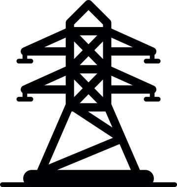 Elektrik Kulesi, Vektör Simgesi Her Kullanım İçin