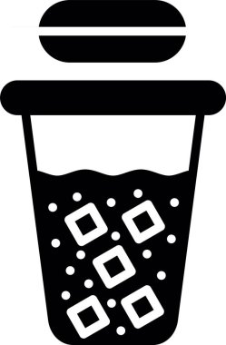 Buzlu Kahve, Vektör Simgesi Her Kullanım İçin