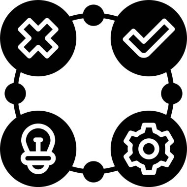 Modern bir simgenin vektör illüstrasyonu