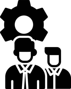 iş insanları grup simgesi katı bir şekilde