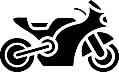 Motosiklet, Vektör Simgesi Her Kullanım İçin