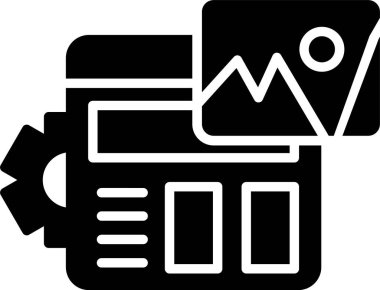 veri analiz çizelgesi simgesi ana hat biçiminde