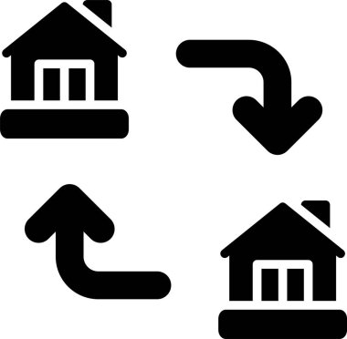 Gayrimenkul, Vektör Simgesi Her Kullanım İçin
