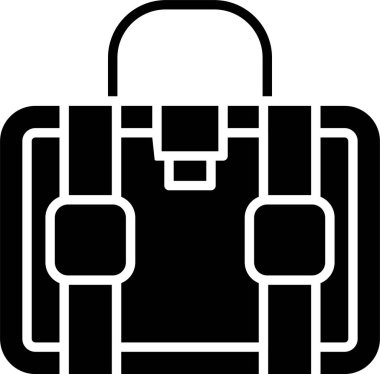 çanta çanta simgesi katı biçimde