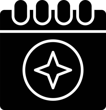 Yıldız simgesinin vektör illüstrasyonu