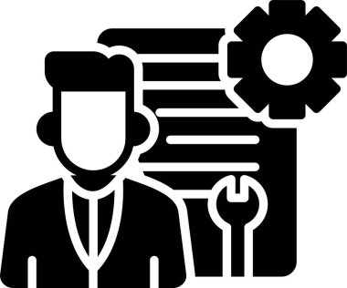 iş yönetimi vektör simgesi