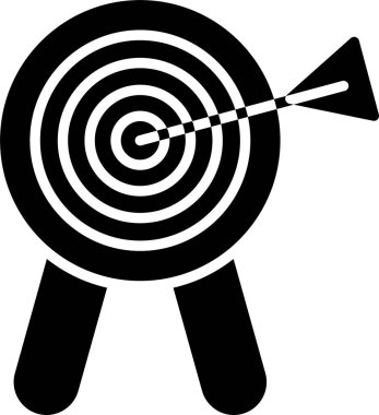 Hedef. Web simgesi basit illüstrasyon