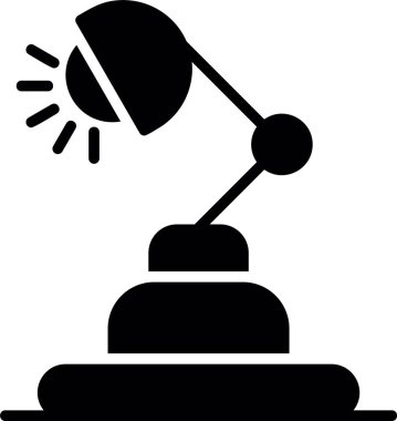 Her Kullanım İçin Masa Lambası, Vektör Simgesi