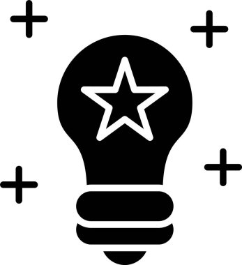 ampul simgesi vektör illüstrasyonu