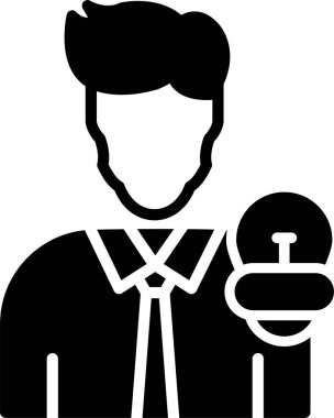 Evrak Çantası'nı vektör çizim ile işadamı